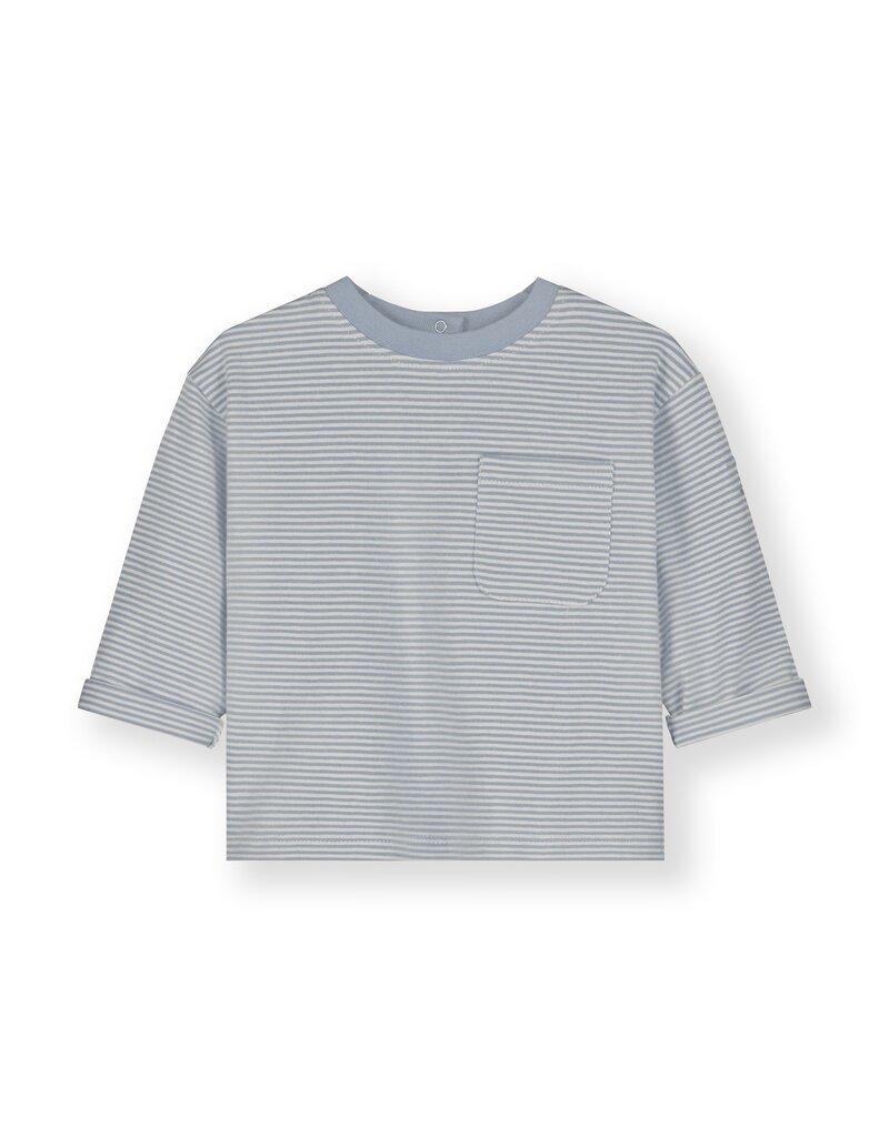 Gray Label Baby Longsleeve Pocket Tee Stone Grey - Cream