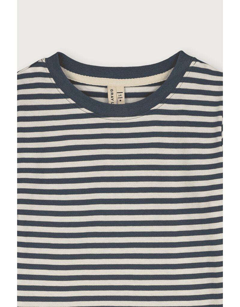 Gray Label Longsleeve Tee Blue Grey - Cream