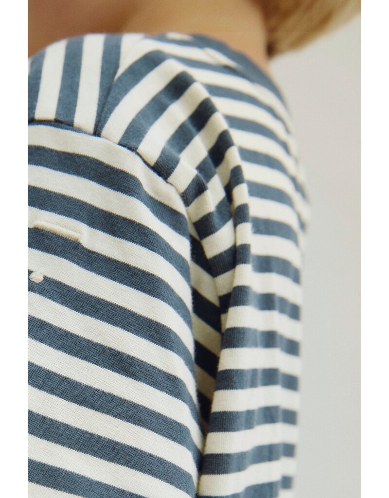 Gray Label Longsleeve Tee Blue Grey - Cream