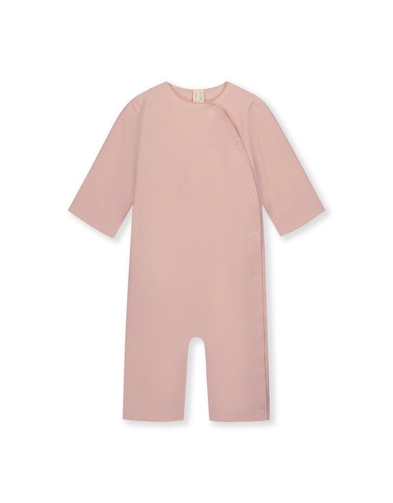 Gray Label Baby Suit with Snaps Faded Pink