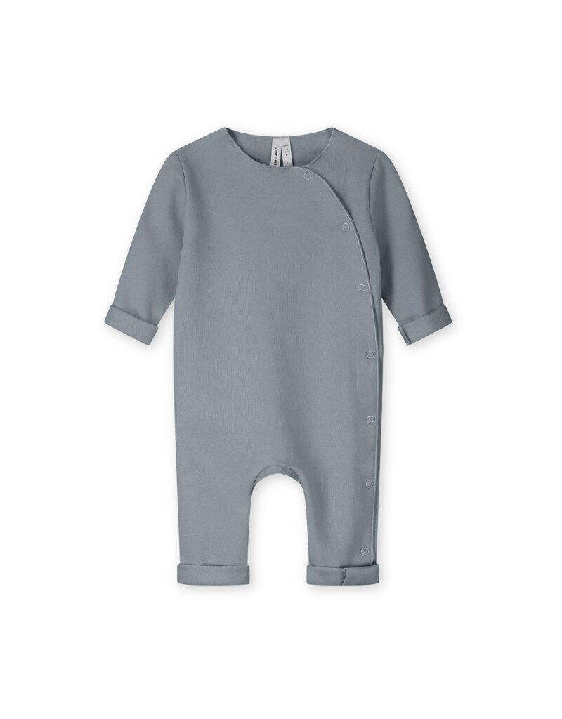 Gray Label Baby Suit with Snaps Stone Grey