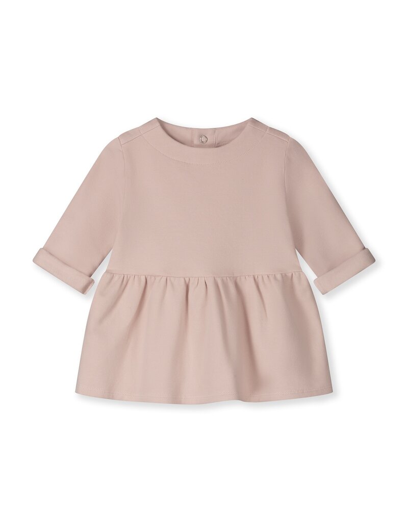 Gray Label Baby Dress w/ Snaps GOTS Faded Pink