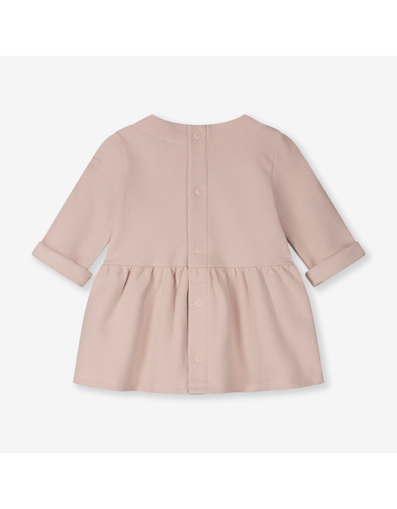 Gray Label Baby Dress w/ Snaps GOTS Faded Pink