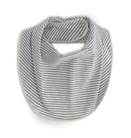 Gray Label Baby Bib GOTS Stone Grey - Cream