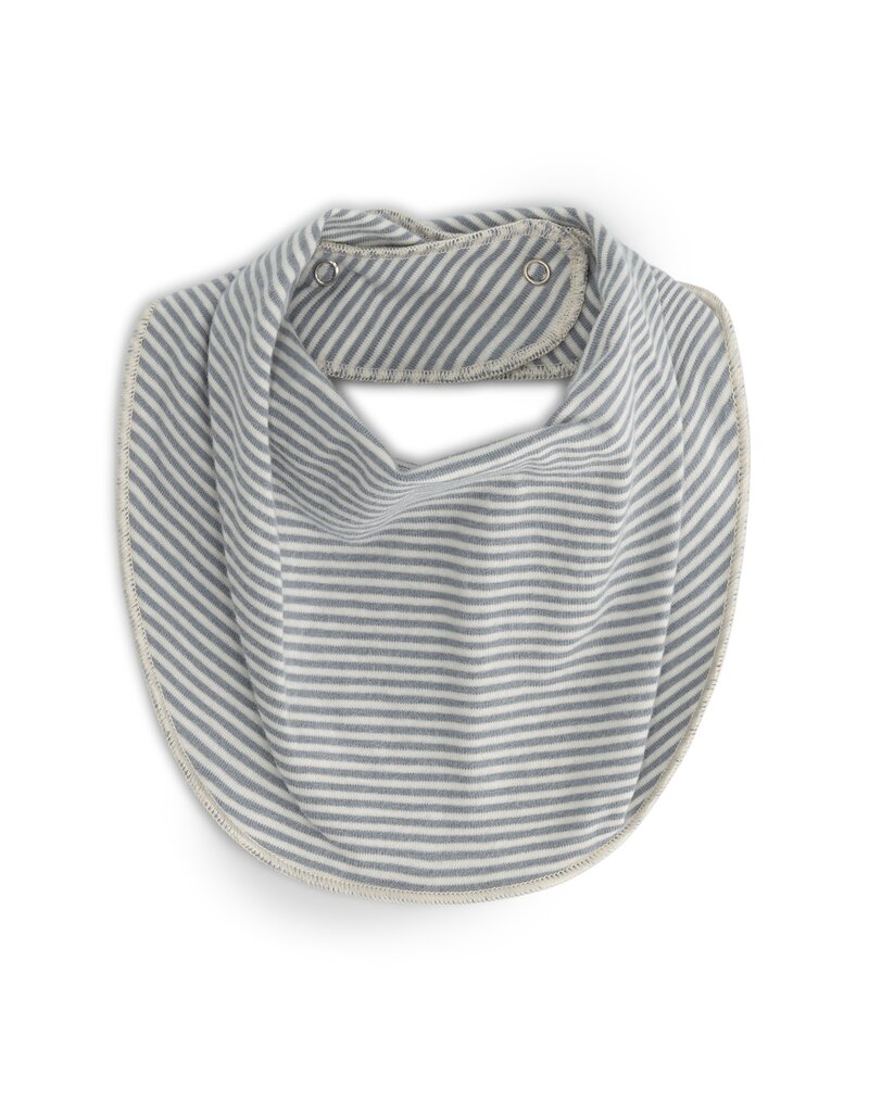 Gray Label Baby Bib GOTS Stone Grey - Cream