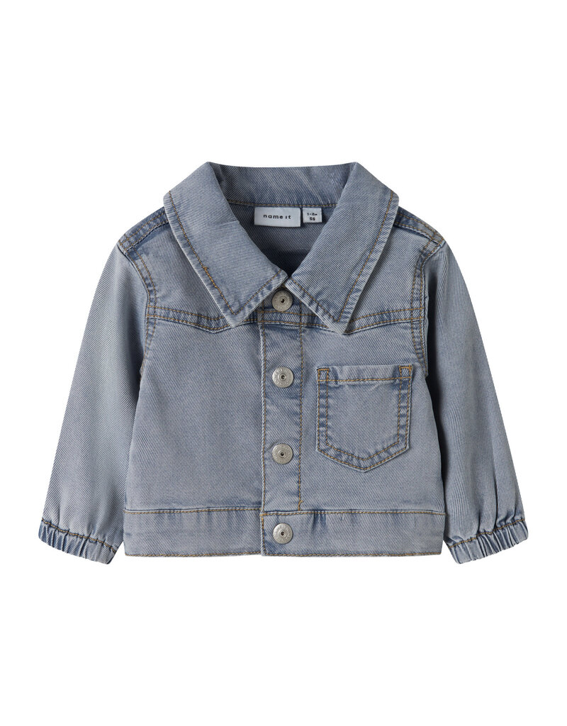 name it Dan Denim Cardigan Light Blue Denim