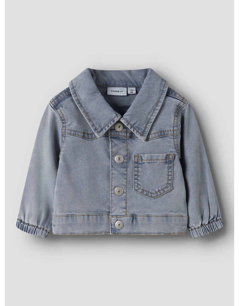 name it Dan Denim Cardigan Light Blue Denim