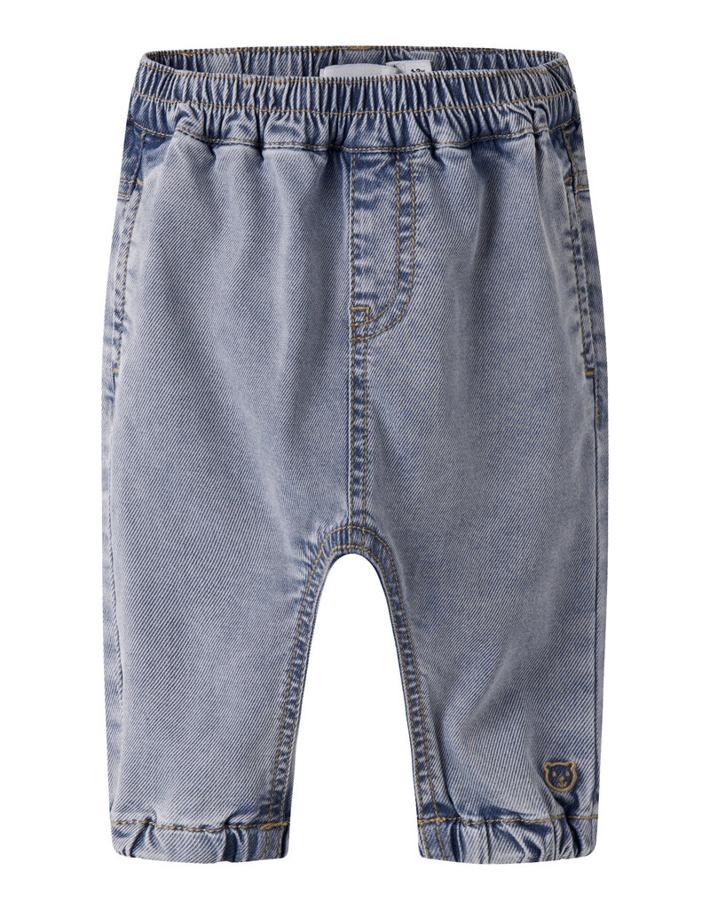 name it Ben Bow Tap Jeans Light Blue Denim