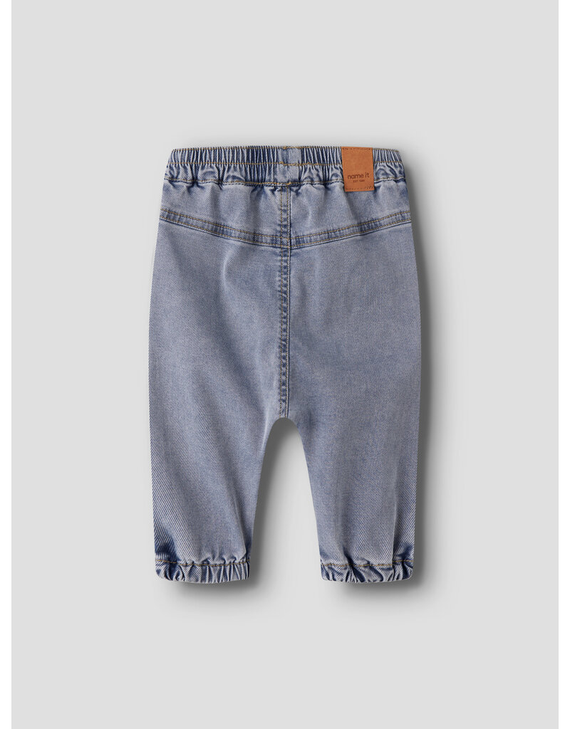 name it Ben Bow Tap Jeans Light Blue Denim