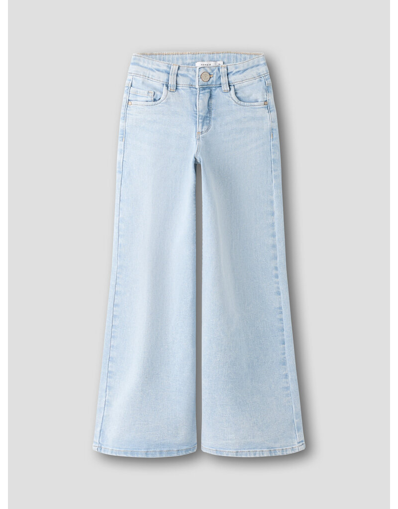 name it Polly Wide Jeans Light Blue Denim