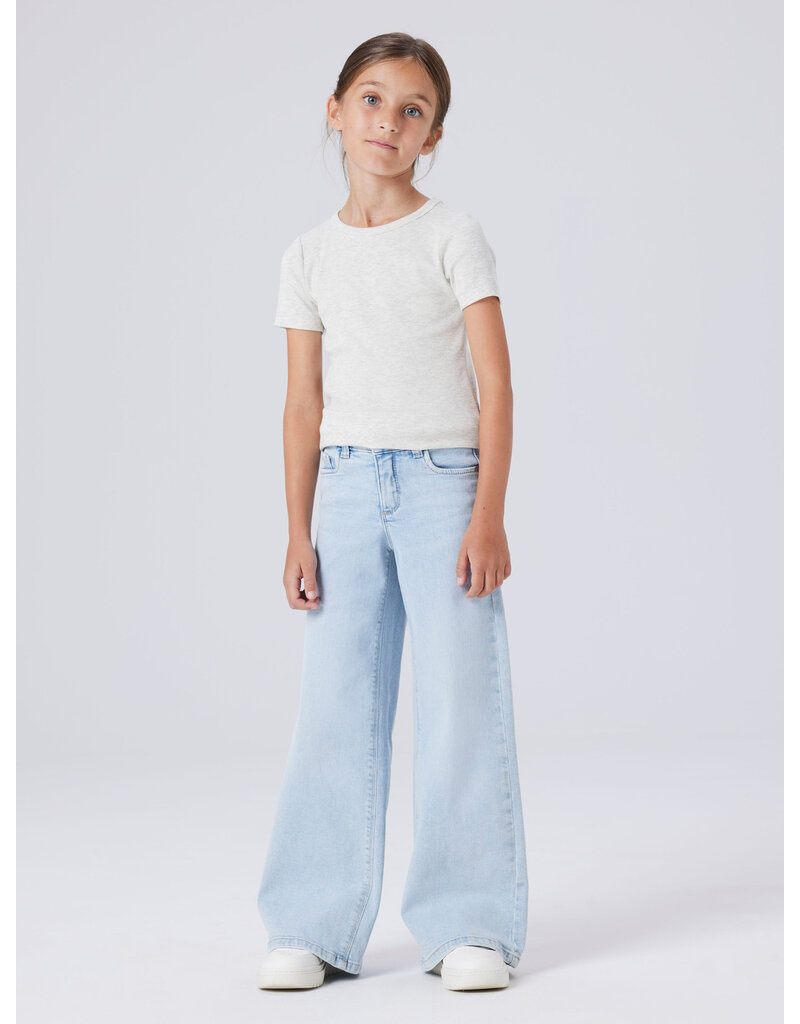 name it Polly Wide Jeans Light Blue Denim