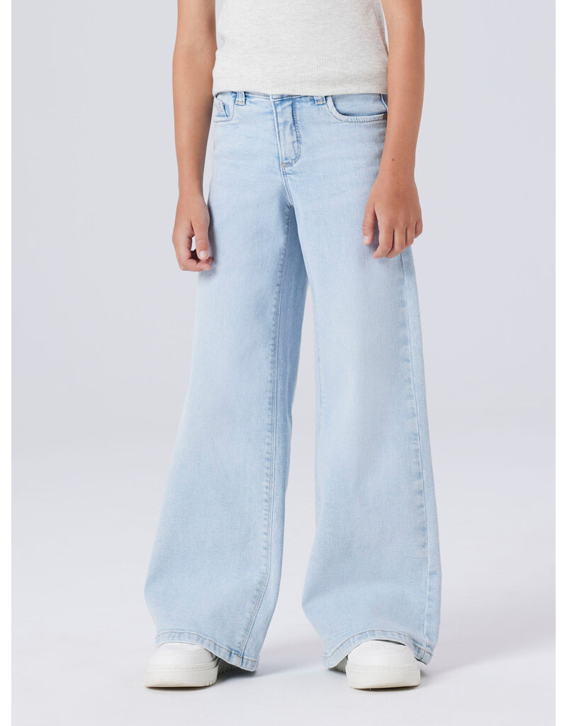 name it Polly Wide Jeans Light Blue Denim