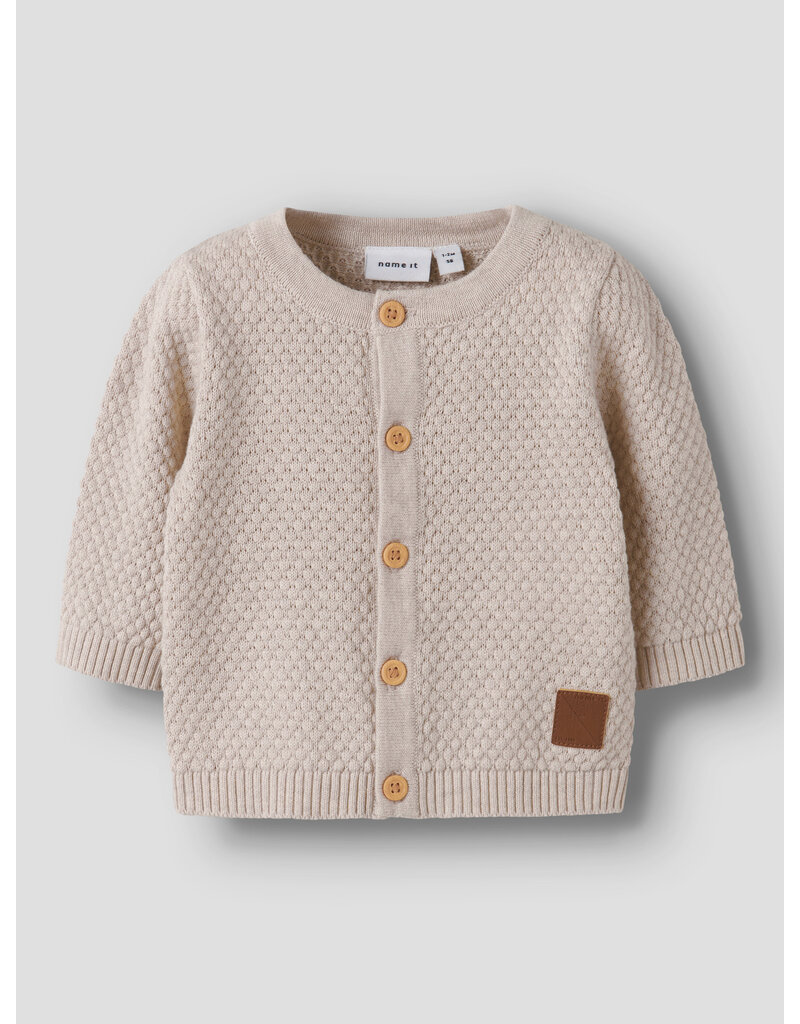 name it Denver Knit Cardigan Peyote Melange