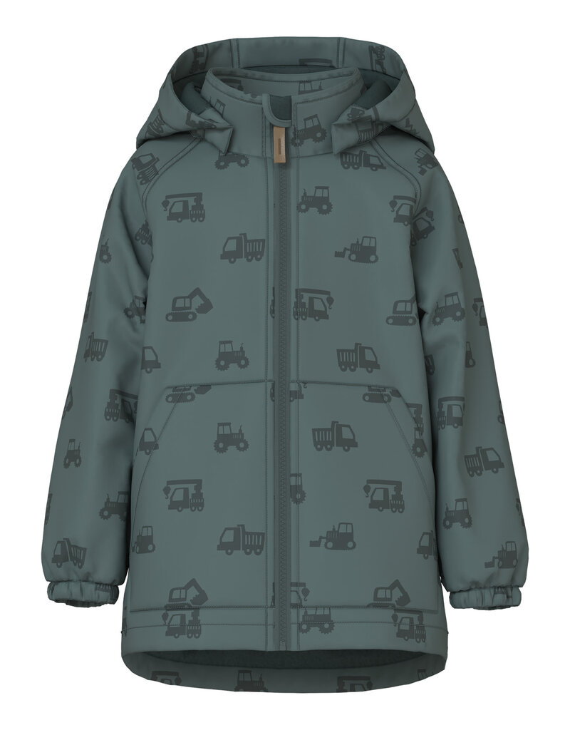 name it Alfa Softshell Jacket Balsam Green