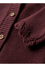 name it Balsam Knit Cardigan Oxblood Red