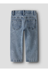 name it Rose Straight Laser Jeans Medium Blue Denim