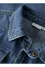 name it Blue Denim Shirt Medium Blue