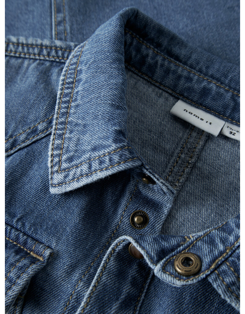 name it Blue Denim Shirt Medium Blue