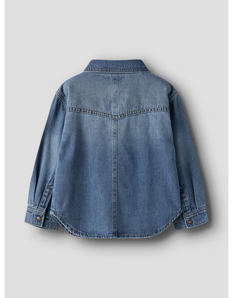 name it Blue Denim Shirt Medium Blue