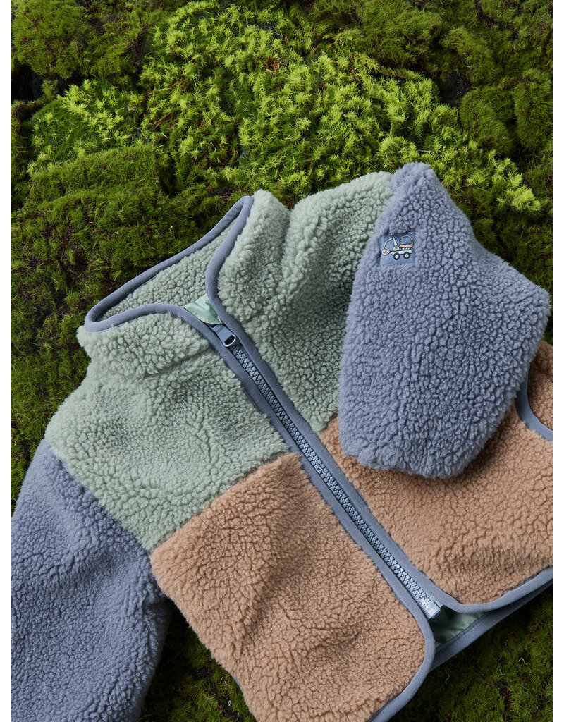 name it Mimba Sherpa Jacket Chinois Green