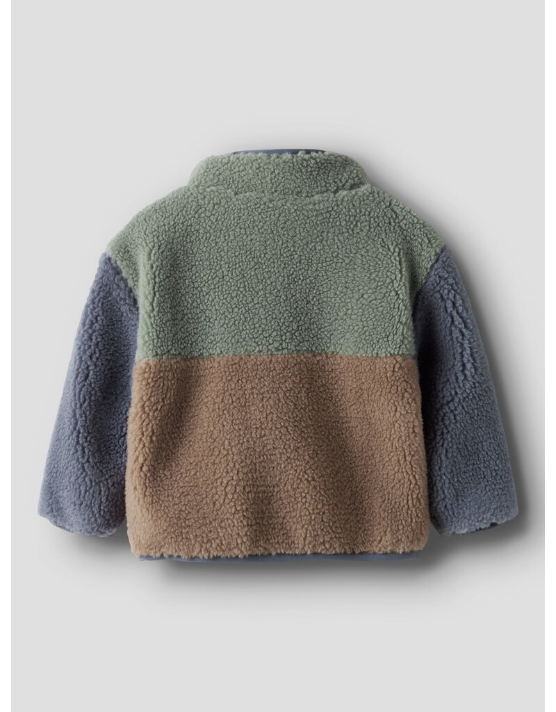 name it Mimba Sherpa Jacket Chinois Green