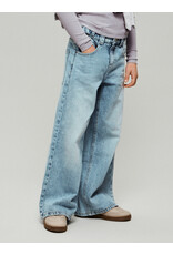 name it Bella Skater Buckle Jeans Light Blue Bleached Denim