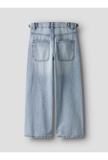 name it Bella Skater Buckle Jeans Light Blue Bleached Denim