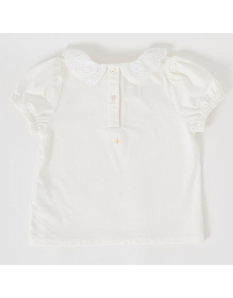 Goldie + Ace Laura Puff Sleeve Collar Top