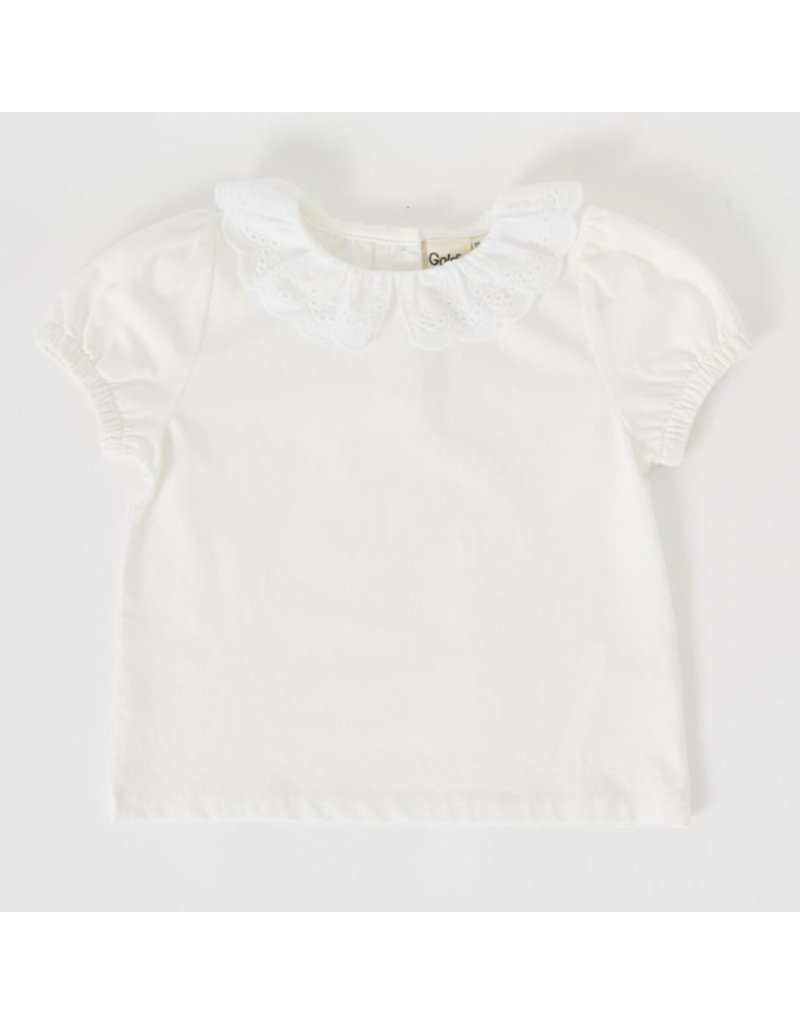 Goldie + Ace Laura Puff Sleeve Collar Top