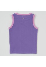 Goldie + Ace Embroidered Colour Pop Rib Singlet Purple/Pink