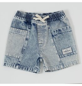 Goldie + Ace Pin Stripe Noah Pocket Shorts