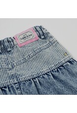 Goldie + Ace Pin Stripe Peplum Denim Skirt