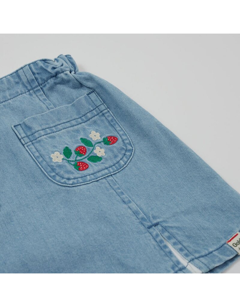 Goldie + Ace Wild Strawberry Chambray Skirt