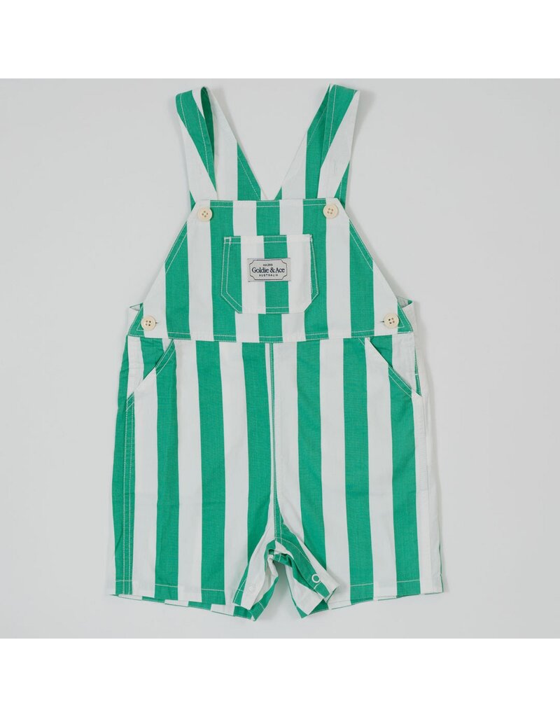 Goldie + Ace Happy Stripe Button Burton Overall