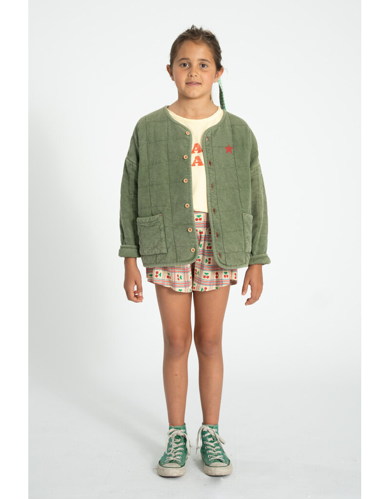 piupiuchick Shorts Light Yellow Cherries Allover