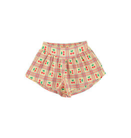 piupiuchick Shorts Light Yellow Cherries Allover