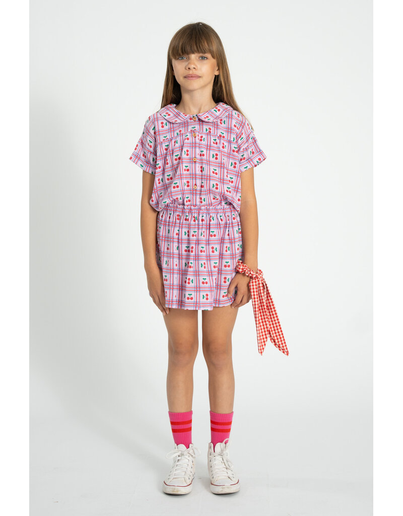 piupiuchick Short Skirt Lilc w Cherries Allover