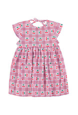 piupiuchick Short Dress Lilac w Cherries Allover