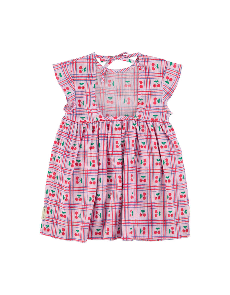 piupiuchick Short Dress Lilac w Cherries Allover