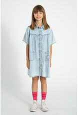 piupiuchick Short Dress Blue Light Denim