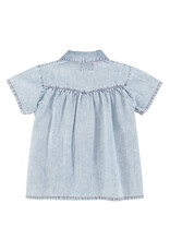 piupiuchick Short Dress Blue Light Denim