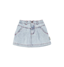 piupiuchick Short Skirt Blue Light Denim