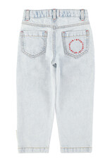 piupiuchick Mom Fit Trousers Washed Light Blue Denim