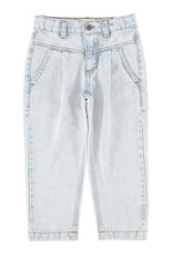 piupiuchick Mom Fit Trousers Washed Light Blue Denim