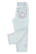 piupiuchick Unisex Trousers Washed Light Blue Denim