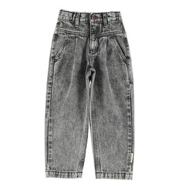 piupiuchick Mom Fit Trousers Washed Black Denim SS26