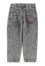 piupiuchick Mom Fit Trousers Washed Black Denim SS26