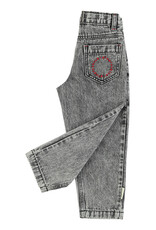 piupiuchick Mom Fit Trousers Washed Black Denim SS26