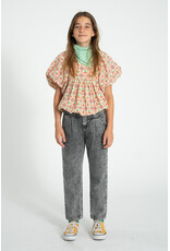 piupiuchick Mom Fit Trousers Washed Black Denim SS26