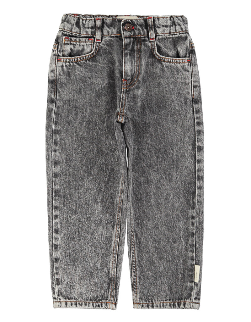 piupiuchick Unisex Trousers Washed Black Denim SS26